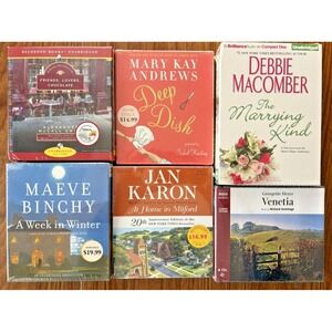 Lot of 6 FICTION Novels Audio CD Audiobooks NEW Abridged and Unabridged